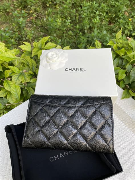 chanel card holder brown|real real chanel wallets.